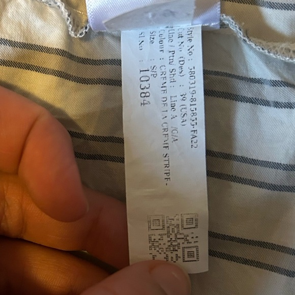 Blue and white button up small - Picture 6 of 6